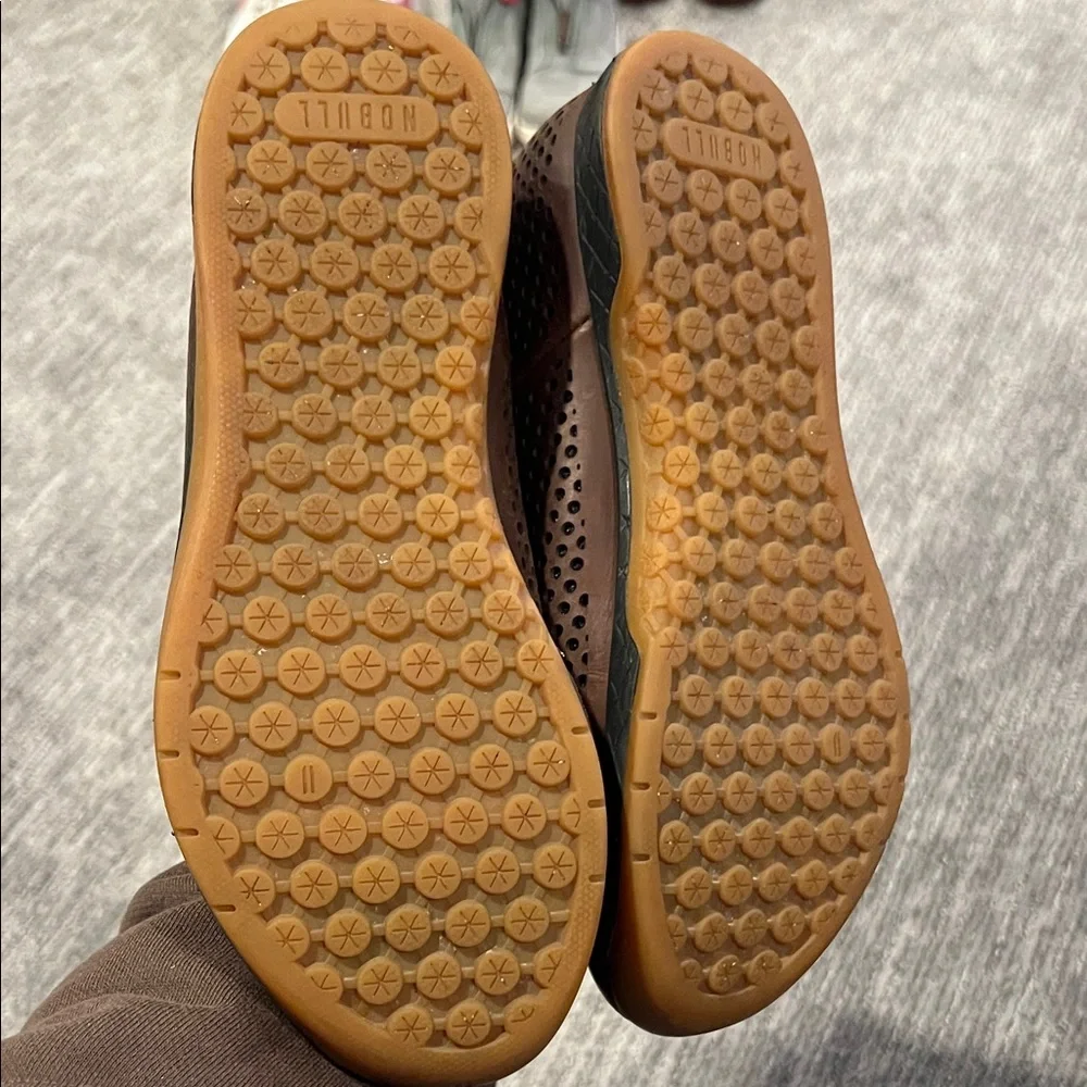 NoBull High-Top Coffee Leather Trainers